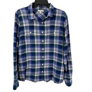J Crew Acropolis Classic Collared, Plaid Button-Up Shirt - Sz 12